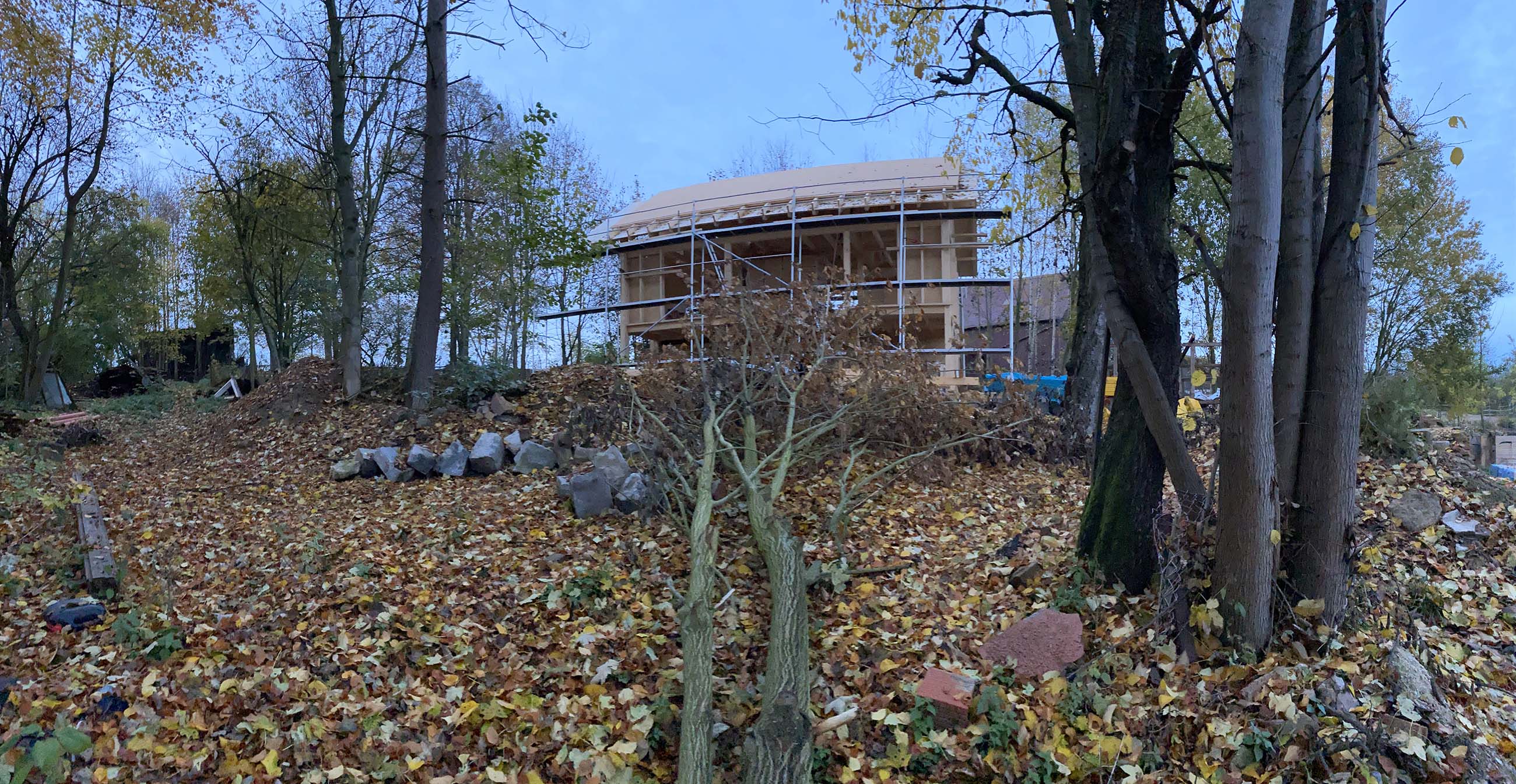 Holzskeletthaus - fertig gedämmt